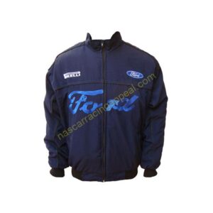 Ford Cosworth Racing Jacket, Navy Blue, NASCAR Jacket,