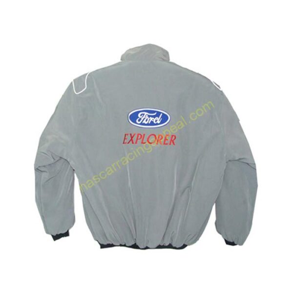 Ford Explorer Gray Racing Jacket back 1