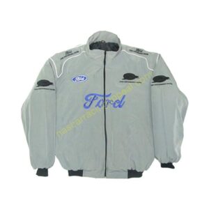 Ford Explorer Racing Jacket, Gray, NASCAR Jacket,