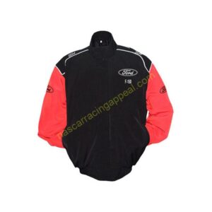 Ford F-150 Racing Jacket, Black & Red, NASCAR Jacket,
