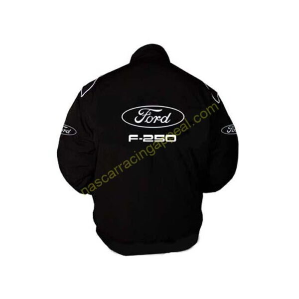 Ford F 250 Racing Jacket Black back