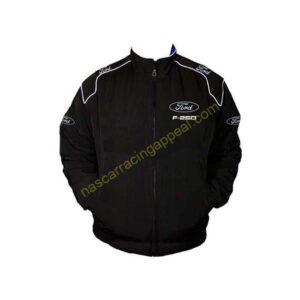 Ford F-250 Racing Jacket Black, NASCAR Jacket,