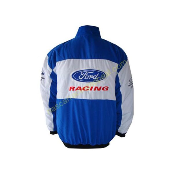 Ford FPR Racing Jacket, Blue & White, NASCAR Jacket, - Image 2