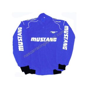 Ford Mustang Racing Jacket Royal Blue, NASCAR Jacket,