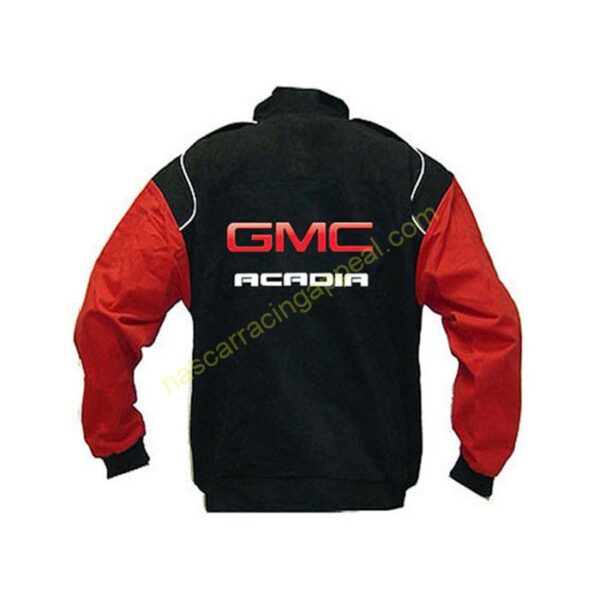 GMC Acadia Black Red Jacket back