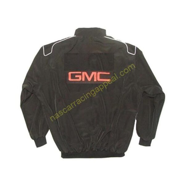 GMC Black Racing Jacket Coat back