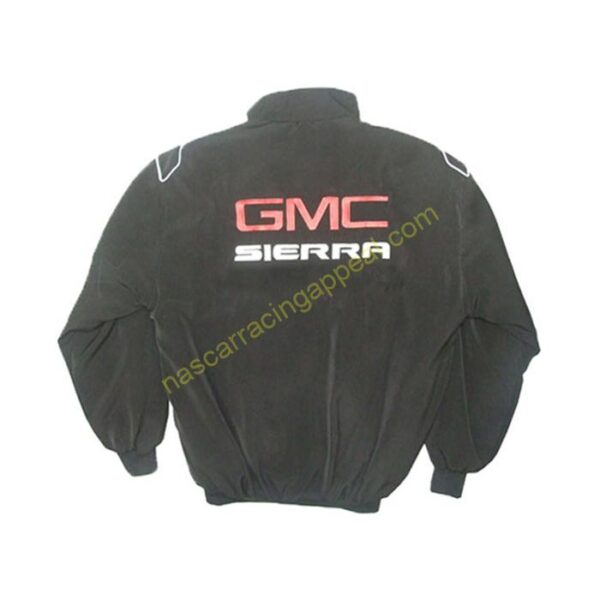 GMC Sierra Black Racing Jacket back
