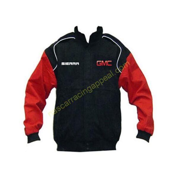 GMC Sierra, Racing Jacket, Black & Red, NASCAR Jacket,