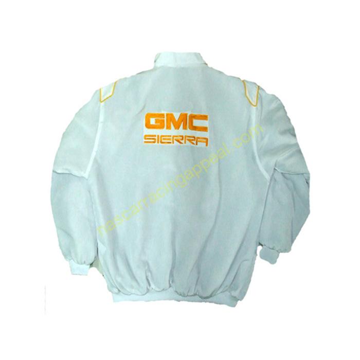 GMC Sierra Racing Jacket White NASCAR Jacket, | NascarRacingAppeal