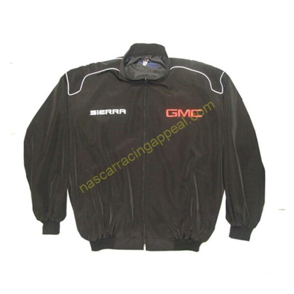 GMC Sierra Racing Jacket, Vortec Max Black, NASCAR Jacket,