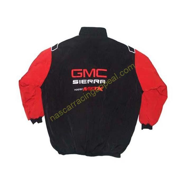 GMC Sierra Vortec Max Racing Jacket, Black & Red Sleeves, NASCAR ...