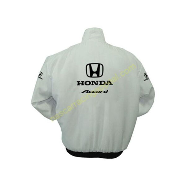 Honda Accord White Jacket back 1