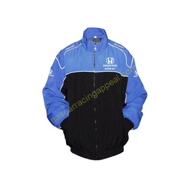 Honda CRV Racing Jacket Blue and Black, NASCAR Jacket,