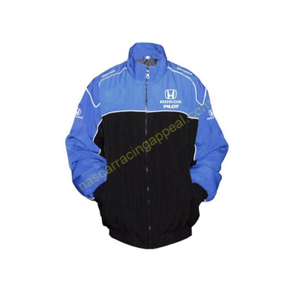 Honda Pilot Racing Jacket, Blue and Black, NASCAR Jacket,