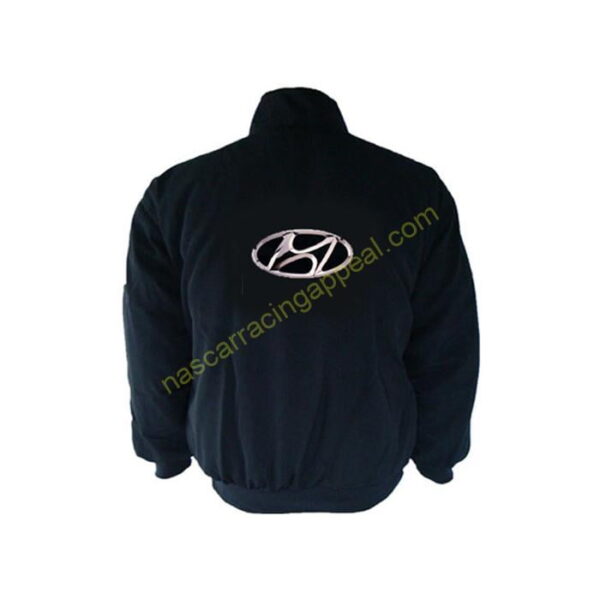 Hyundai Racing Jacket Coat Black back
