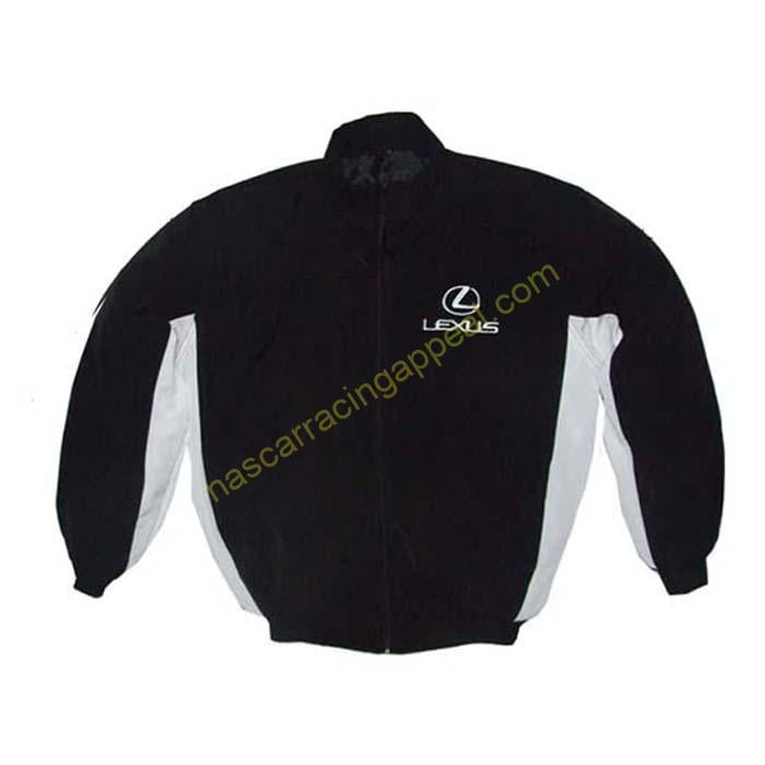 Lexus Racing Jacket, Black and White, NASCAR Jacket, | NascarRacingAppeal