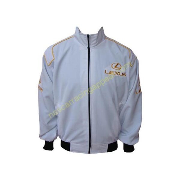 Lexus White Racing Jacket Coat front