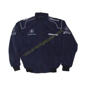 Mercedes Benz AMG, Racing Jacket, Dark Blue, NASCAR Jacket