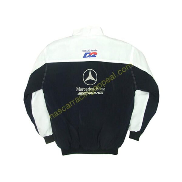Mercedes Benz AMG Racing Jacket White and Black back
