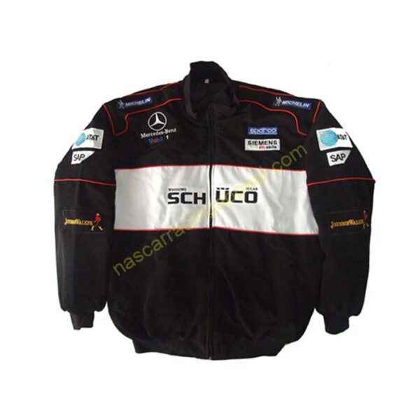 Mercedes Benz Schuco, Racing Jacket, Black, NASCAR Jacket,