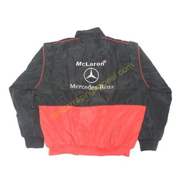 Mercedes Benz Vodafone, Racing Jacket, Black and Red, NASCAR Jacket, - Image 2