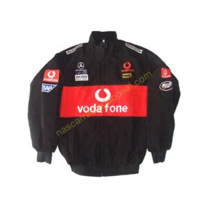 Mercedes Benz Vodafone, Racing Jacket, Black and Red, NASCAR Jacket,