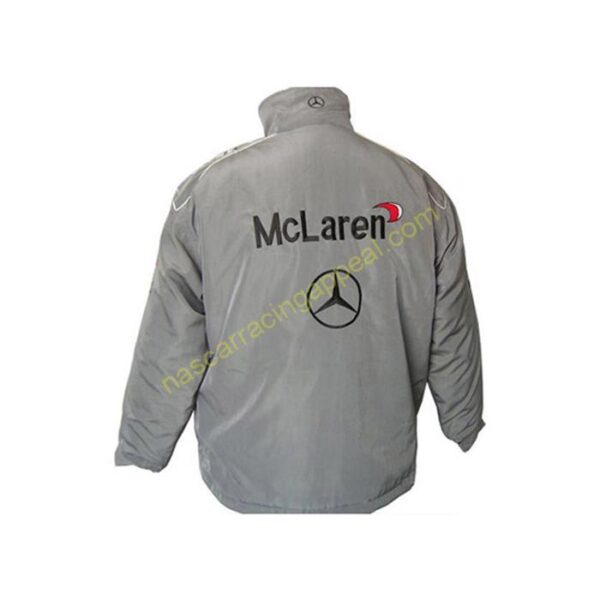 Mercedes Benz Warsteiner McLaren Racing Jacket Black and Gray back
