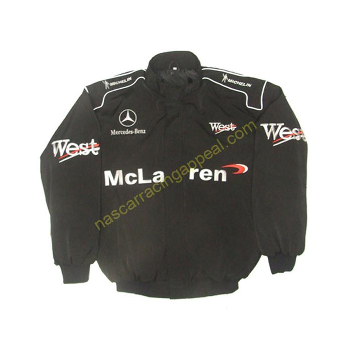 Mercedes Benz, Racing Jacket, West McLaren Black, NASCAR Jacket ...