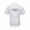Aston Martin crew shirt white front view racing shirt