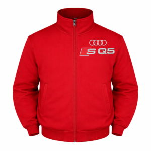 Red Audi SQ5 racing jacket front