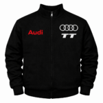Black Audi TT racing jacket embroidered front