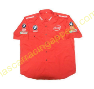 BMW Michelin Crew Shirt Red, Racing Shirt, NASCAR Shirt,