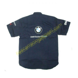 BMW Petronas Dell Crew Shirt Dark Blue, Racing Shirt, NASCAR Shirt,