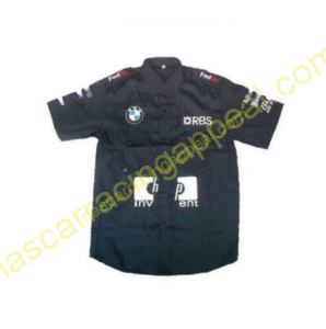 BMW RBS HP Invent Crew Shirt Dark Blue, Racing Shirt, NASCAR Shirt,