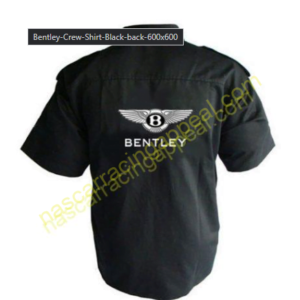 Bentley Crew Shirt Black, Racing Shirt, NASCAR Shirt,