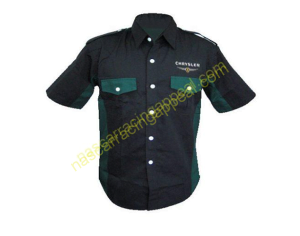 Chrysler Crew Shirt Black and Green, Racing Shirt, NASCAR Shirt,