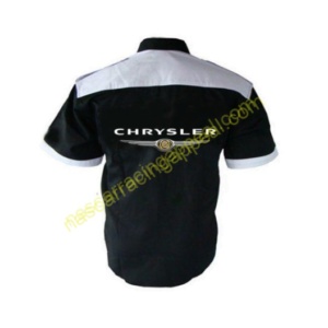 Chrysler Crew Shirt Black and White, Racing Shirt, NASCAR Shirt,