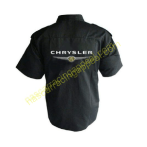 Chrysler Crew Shirt Black and Red, Racing Shirt, NASCAR Shirt,