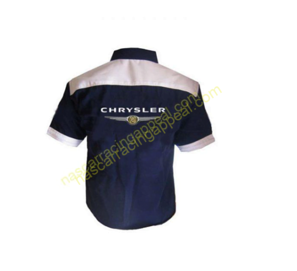 Chrysler Crew Shirt Blue and White, Racing Shirt, NASCAR Shirt,