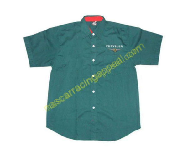 Chrysler Crew Shirt Dark Green, Racing Shirt, NASCAR Shirt,