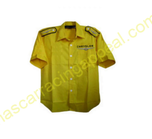 Chrysler Crew Shirt Yellow, Racing Shirt, NASCAR Shirt,