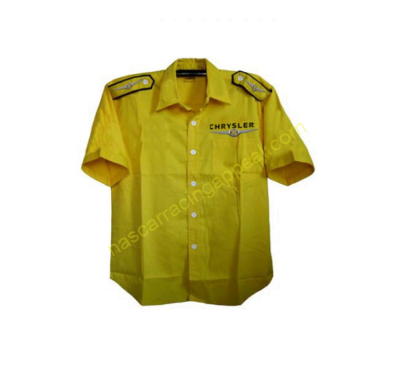 Chrysler Crew Shirt Yellow, Racing Shirt, NASCAR Shirt,