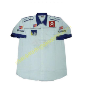 Citroen Crew Shirt White and Blue, Racing Shirt, NAASCAR, Shirt,