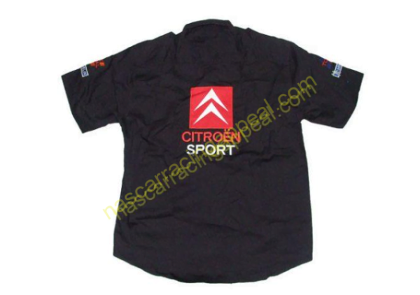 Citroen Sport Crew Shirt Dark Black, Racing Shirt, NAASCAR, Shirt,b