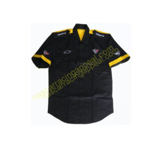 Corvette C5 Racing Shirt, Crew Shirt Black and Yellow, Crew Shirt, NASCAR Shirt,