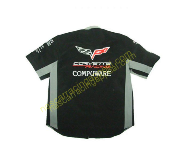 Corvette C6 Compuware Crew Shirt Black and Yellow