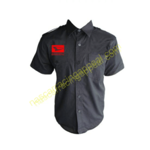 Daihatsu Racing Shirt, Crew Shirt Black with Red embroidery, NASCAR Shirt,