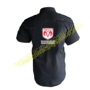 Dodge Racing Shirt, Crew Shirt Black, NASCAR Shirt,