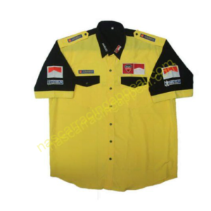 Ducati Racing Shirt, Corse Crew Shirt Yellow and Black, NASCAR Shirt,