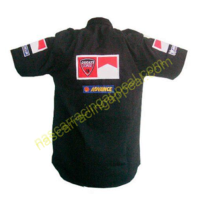 Ducati Racing Shirt, Crew Shirt Black, NASCAR Shirt,